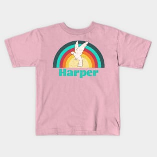 Harper - Vintage Faded Style Kids T-Shirt